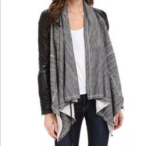 BLANK NYC Jacket XS Black Gray Faux Leather